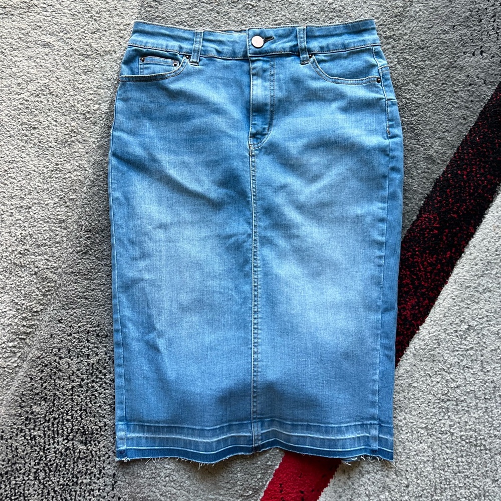 Azy Denim Stretchy Pencil Skirt